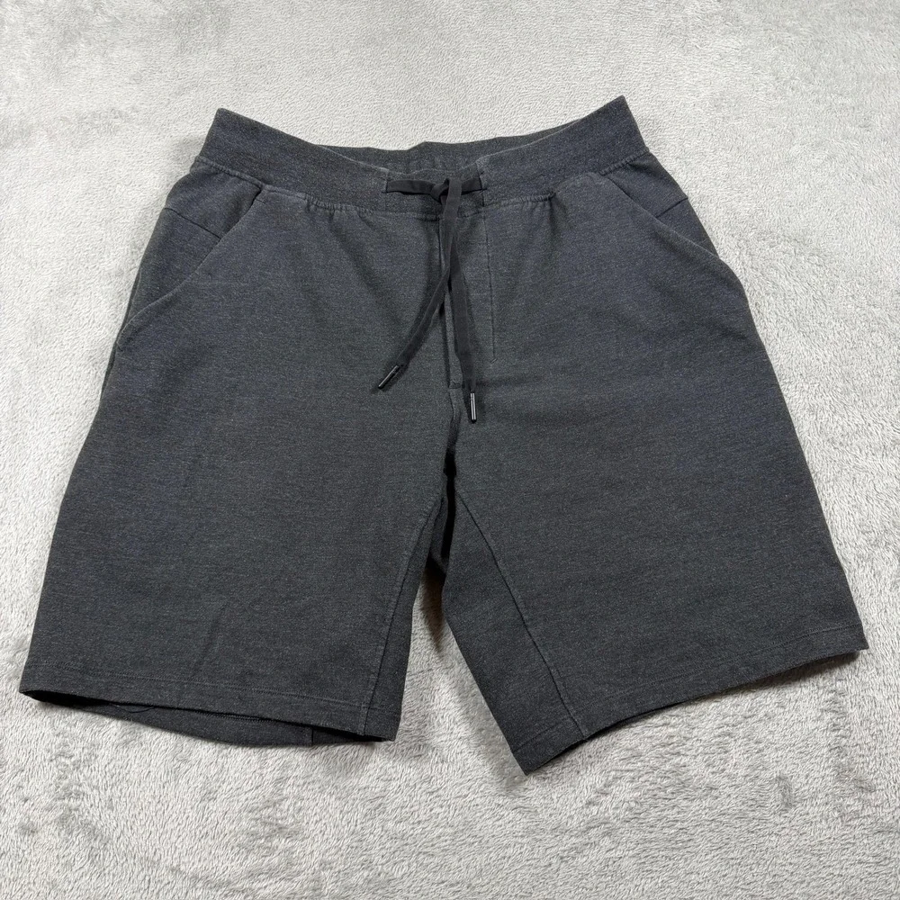 Lululemon City Sweat Short Mens Medium Heathered Black 9